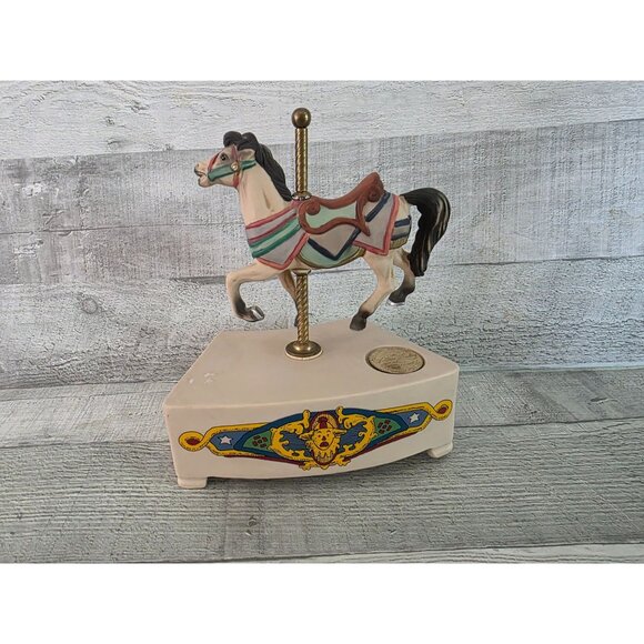 Vintage Tobin Frayley Carousel Horse Music Box Numbered - Picture 1 of 6